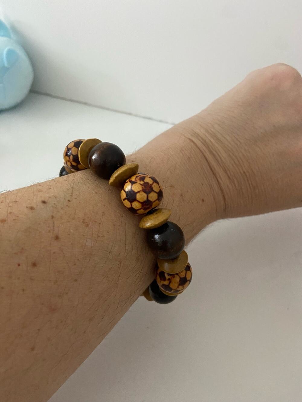 Vintage wooden bead bracelet